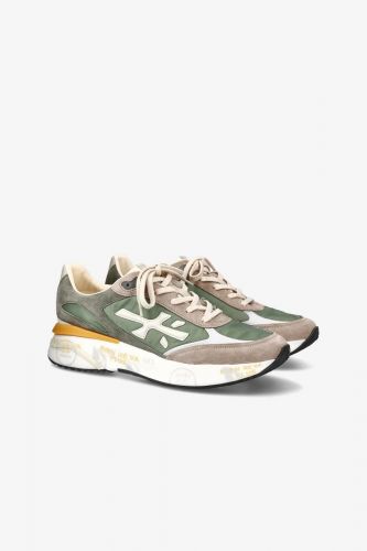 Premiata basket bas Beige hommes (new semelle vert/beige/blanc - MOERUN 6726 vert/beige) - Marine | Much more than shoes