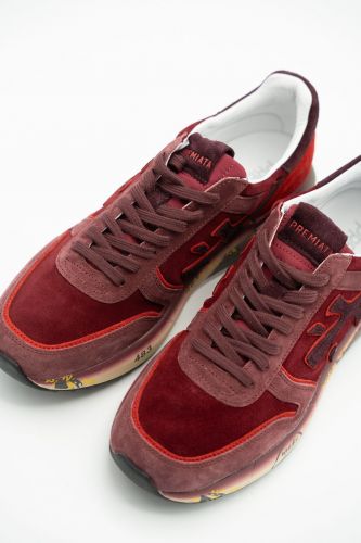 Baskets en nubuk bordeaux unie PREMIATA | Marine