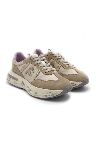 Premiata basket bas Rose femmes (Nude rosé - CASSIE 6995) - Marine | Much more than shoes