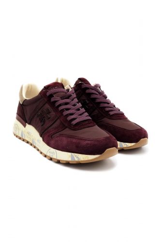 Premiata basket Bordeaux hommes (Semelle bout bordeaux - LANDER 8411 bordeaux) - Marine | Much more than shoes