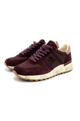 Premiata basket Bordeaux hommes (Semelle bout bordeaux - LANDER 8411 bordeaux) - Marine | Much more than shoes