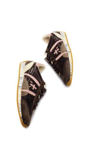 Baskets à semelle fine brun et rose PREMIATA | MARINE Auvelais