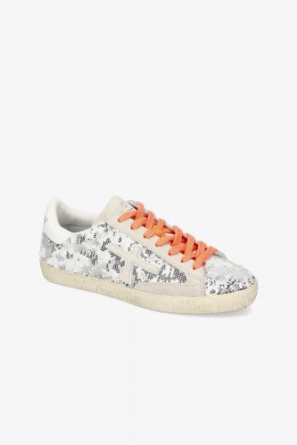 Premiata basket bas Argent femmes (Semelle GG fine sequins silver - STEVEN 7269 argent sequins) - Marine | Much more than shoes