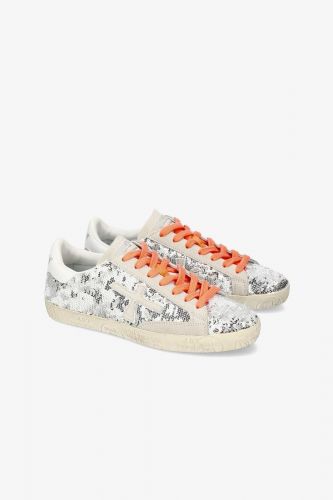 Premiata basket bas Argent femmes (Semelle GG fine sequins silver - STEVEN 7269 argent sequins) - Marine | Much more than shoes