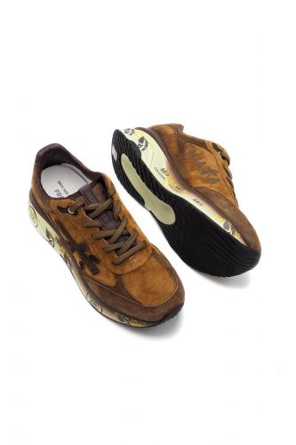 Basket camel noir et jaune daim PREMIATA | MARINE Auvelais