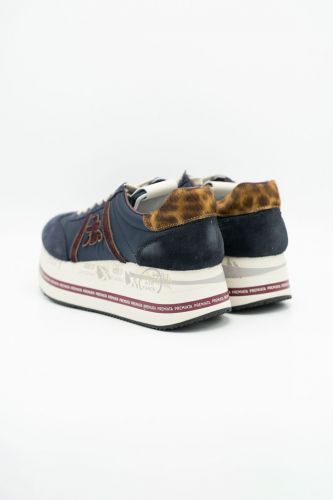 Baskets bleu et bordeau à semelle maxi PREMIATA | Marine