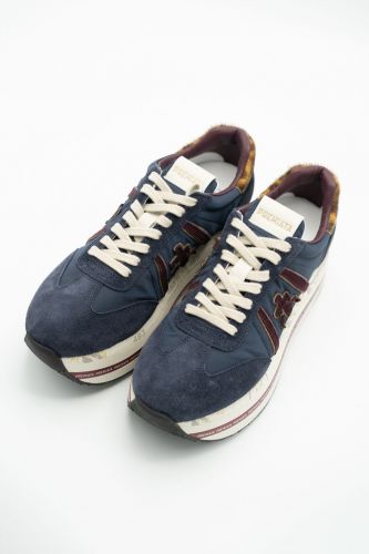 Baskets bleu et bordeau à semelle maxi PREMIATA | Marine