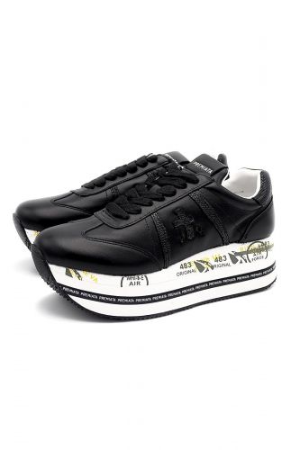 Baskets en cuir noir PREMIATA | Marine