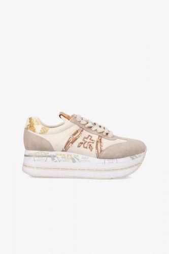 Premiata basket bas Beige