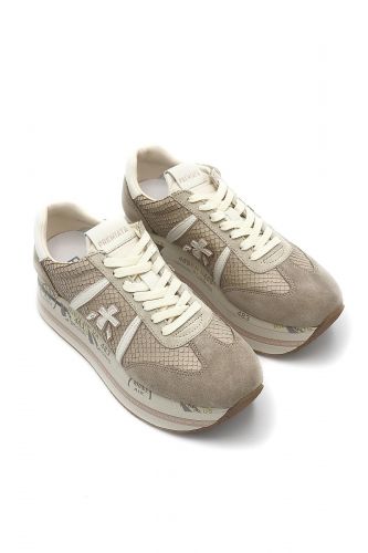 Baskets en nubuk beige PREMIATA | Marine