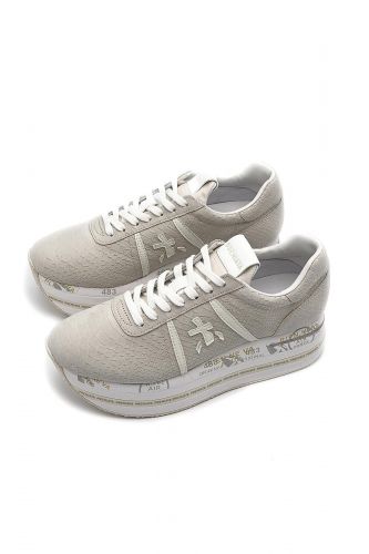 Baskets peau de serpent beige PREMIATA | Marine