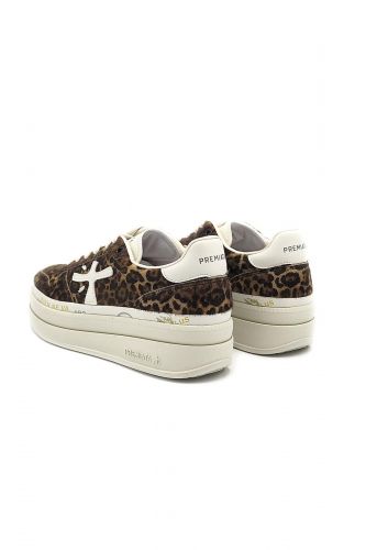 Baskets en cuir léopard PREMIATA | Marine