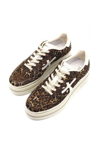 Baskets en cuir léopard PREMIATA | Marine