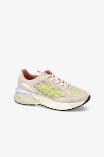 Premiata basket bas Or femmes (semelle run dorée - MOERUN 7363 or) - Marine | Much more than shoes