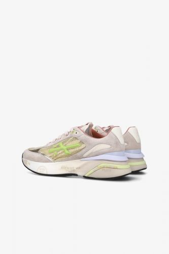 Premiata basket bas Or femmes (semelle run dorée - MOERUN 7363 or) - Marine | Much more than shoes