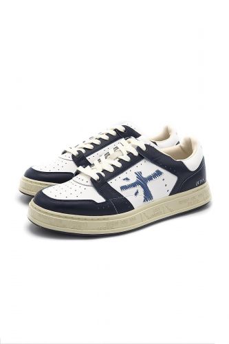 Baskets en cuir bleu & blanc PREMIATA | Marine