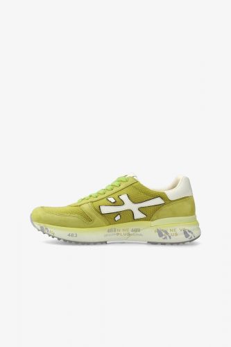 Premiata basket bas Jaune hommes (toute lime unie - MICK 7248 lime) - Marine | Much more than shoes