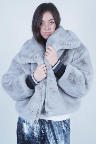 R by MI manteau Gris
