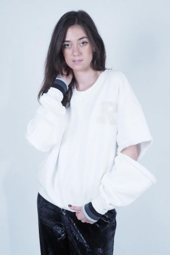 Sweat blanc R BY MI | Marine