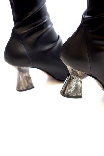 RAS boots Noir femmes (RAS-½ Botte strech - 5706 Strech pointu talon métal) - Marine | Much more than shoes