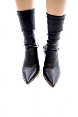 RAS boots Noir femmes (RAS-½ Botte strech - 5706 Strech pointu talon métal) - Marine | Much more than shoes