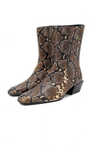 Boots en pyton LOLA CRUZ | Marine