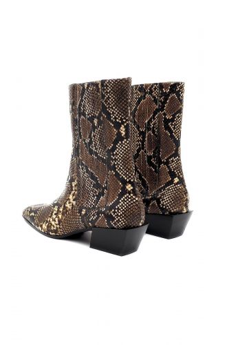 Boots en pyton LOLA CRUZ | Marine