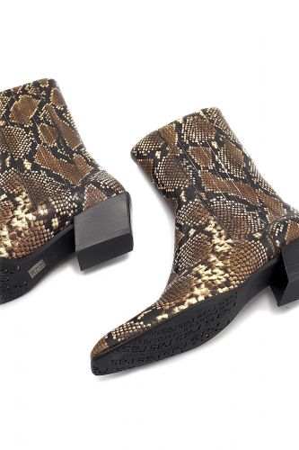 Boots en pyton LOLA CRUZ | Marine