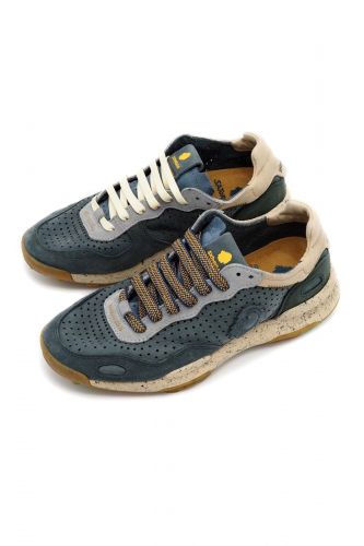 Satorisan basket bas Bleu hommes (Basket cool shadowy scale - CHACRONA shadowy scale) - Marine | Much more than shoes