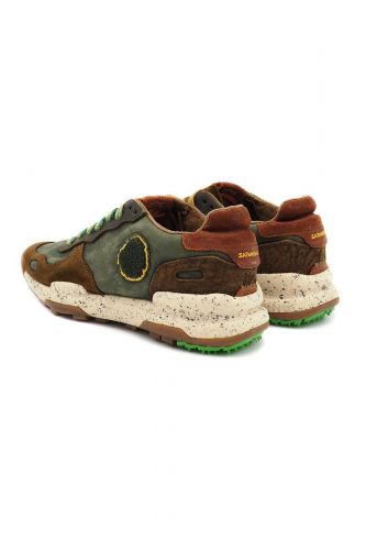 Baskets vert et brun SATORISAN | MARINE Auvelais