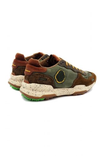 Baskets vert et brun SATORISAN | MARINE Auvelais