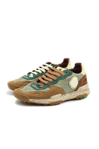 Satorisan basket bas Multicolor hommes (Basket cool vert/brun multi - CHACRONA Marshland M) - Marine | Much more than shoes