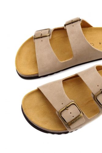 Mule double brides beige SCHOLL | Marine