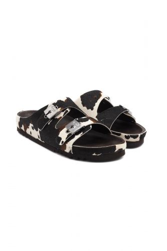 Mules deux bride vachette SCHOLL | Marine