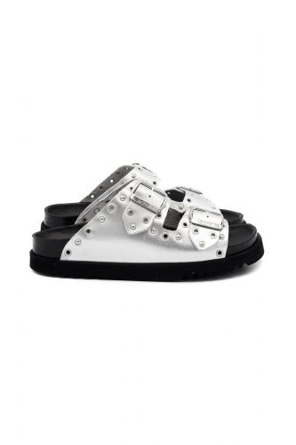 Scholl mule Argent