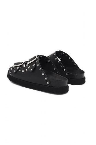 Scholl mule Noir femmes (mule studs plate - BEATRIZ noir) - Marine | Much more than shoes