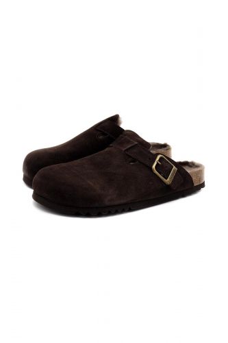Mules fourrées marron SCHOLL | Marine