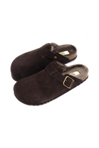 Mules fourrées marron SCHOLL | Marine