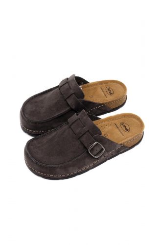 Mules gris cendre à bout carré SCHOLL | Marine