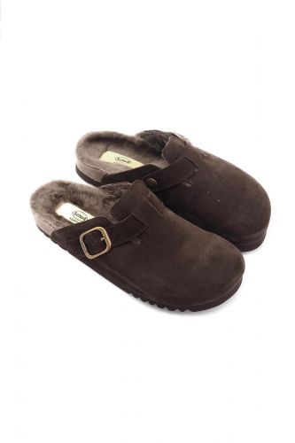 Mules marron fourrées SCHOLL | Marine