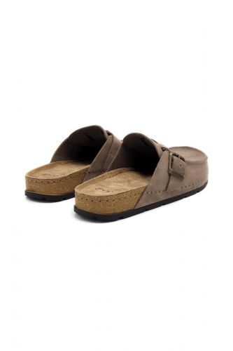 Scholl sabot Taupe hommes (new sabot couture - BORA taupe) - Marine | Much more than shoes
