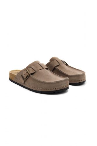 Scholl sabot Taupe hommes (new sabot couture - BORA taupe) - Marine | Much more than shoes