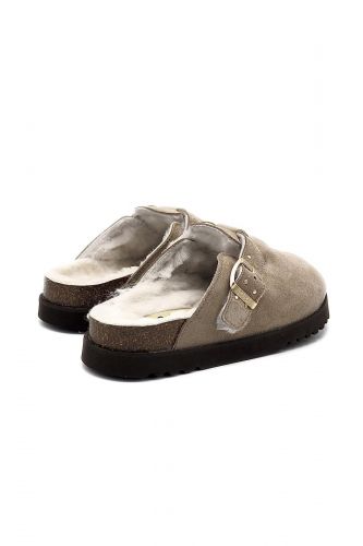 Sabot tendance fourré écru avec mini clous SCHOLL | Marine