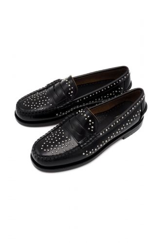 Sebago mocassin Noir femmes (Mocassin College Style petits clous seme - 7811 Moc College black) - Marine | Much more than shoes