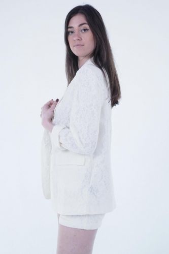 Blazer en dentelle écru SEE U SOON | Marine