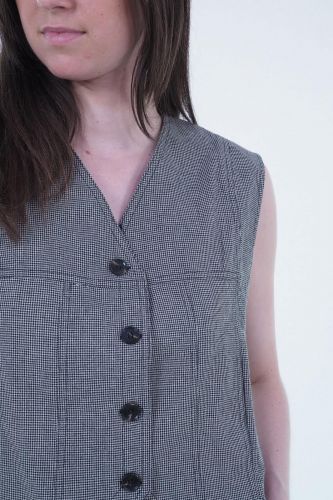 Gilet de costume à carreaux SEE U SOON | Marine