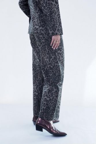 Pantalon léopard kaki SEE U SOON | Marine