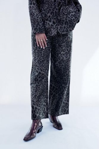 Pantalon léopard kaki SEE U SOON | Marine