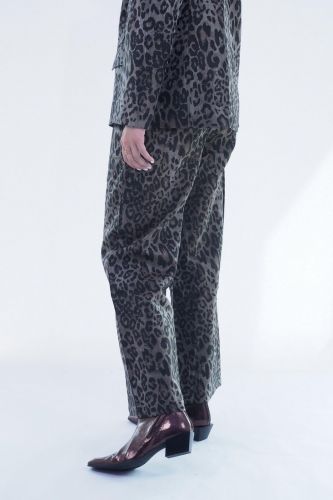 Pantalon léopard kaki SEE U SOON | Marine