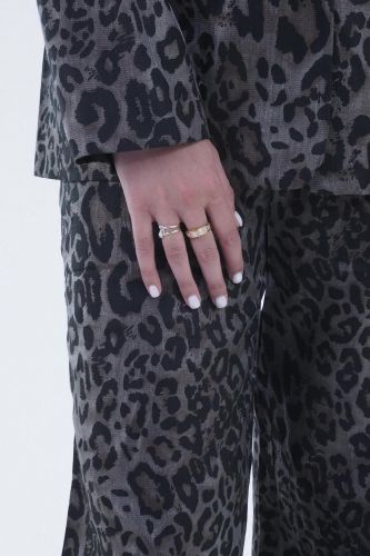 Pantalon léopard kaki SEE U SOON | Marine